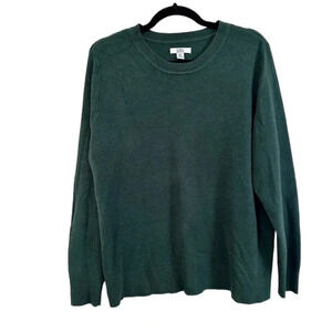 Croft & Barrow Women’s Petite Long Sleeve Green Sweater Size PXL GUC
